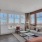 a living room with a large window